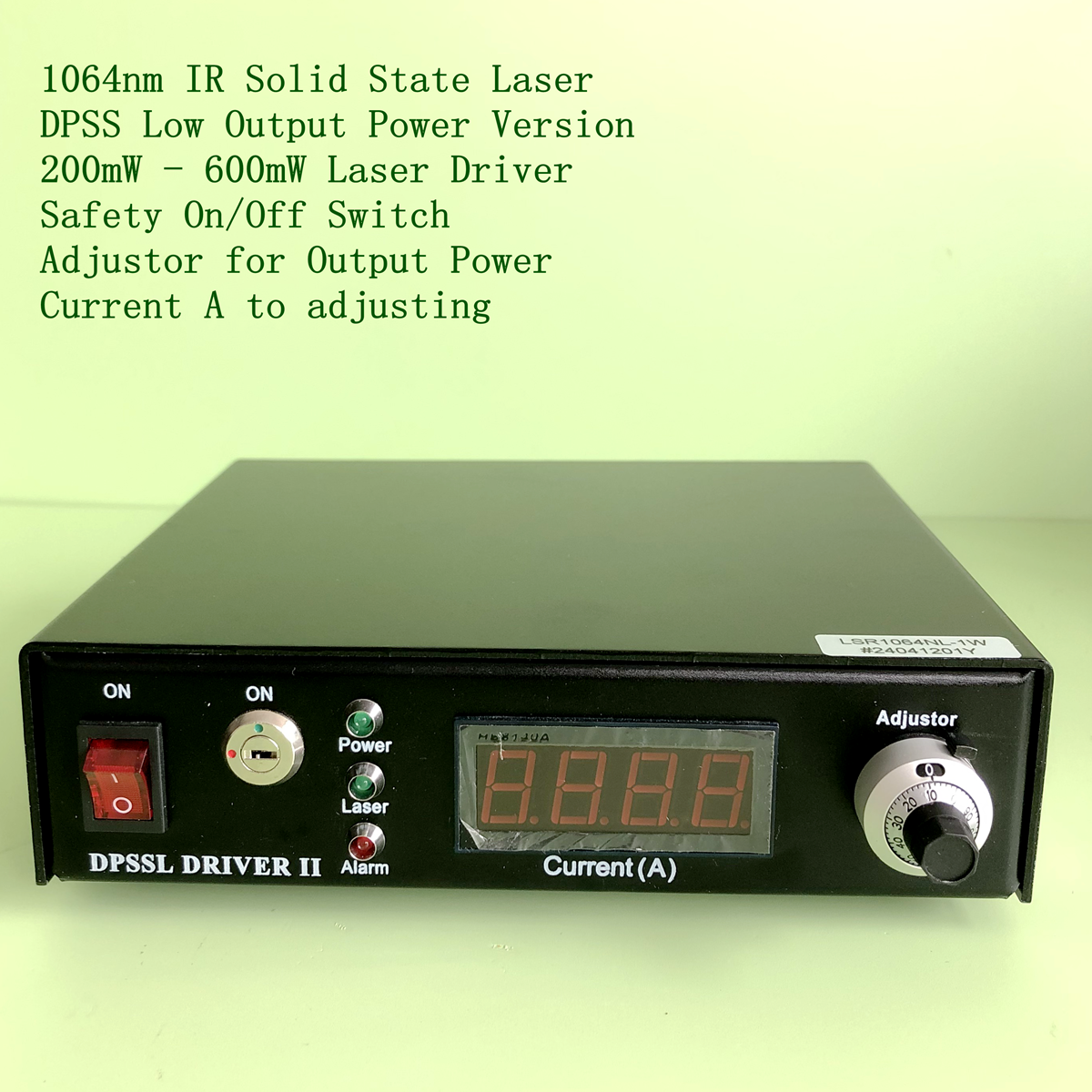Modal Additional Images for 1064nm IR Solid State Laser DPSS Low Output Power Version 200mW - 600mW